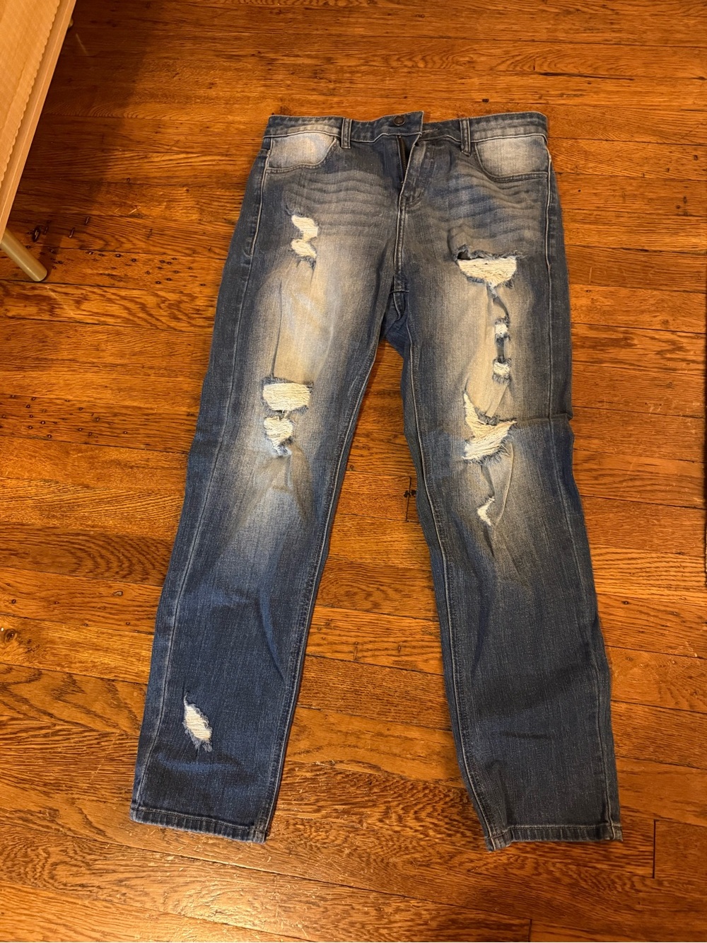 Weissman AH11504 Slashed Boyfriend Jeans Medium Adult EUC